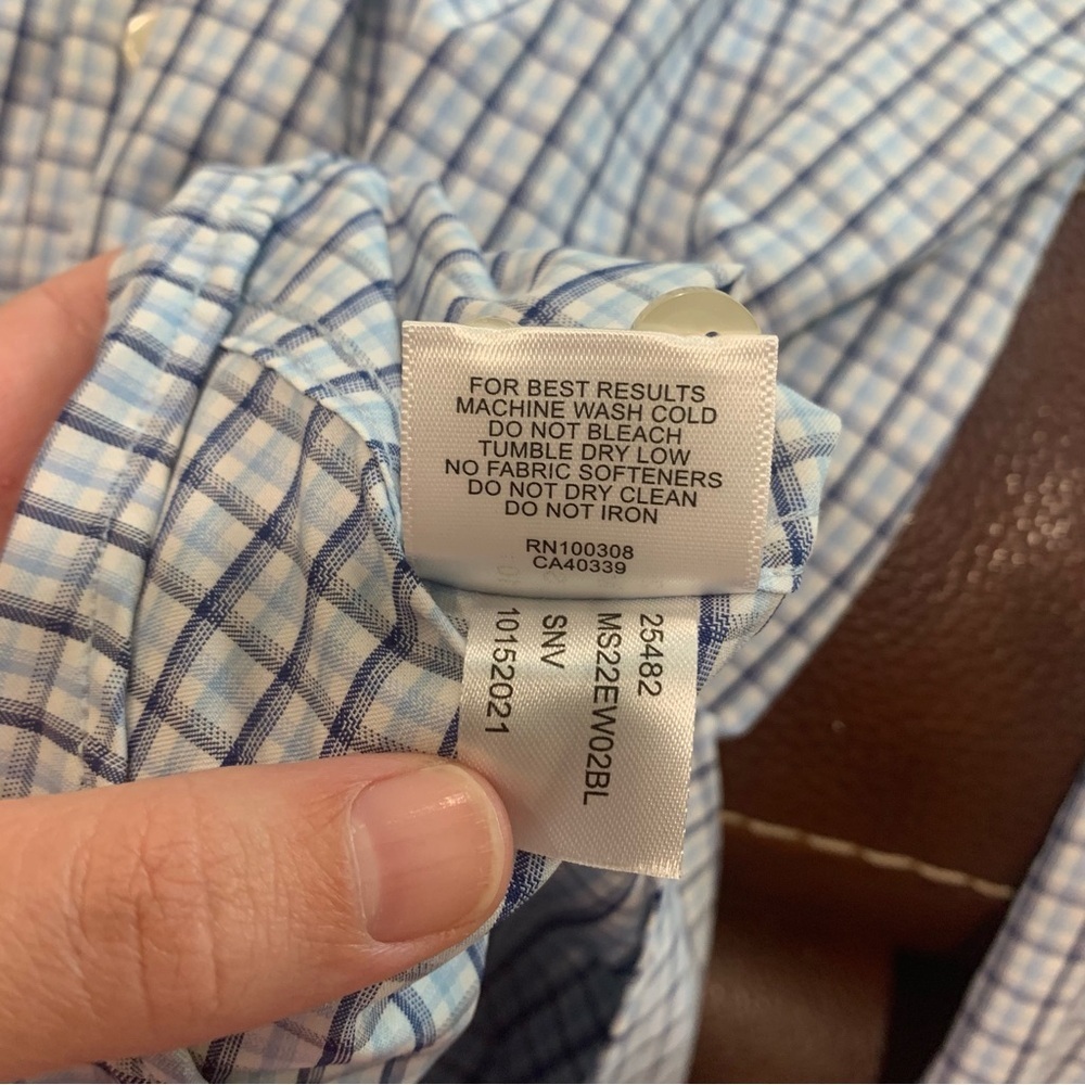 Peter Millar Mens Summer Comfort Plaid Checked Button Down Long Sleeve Shirt S - Picture 9 of 11